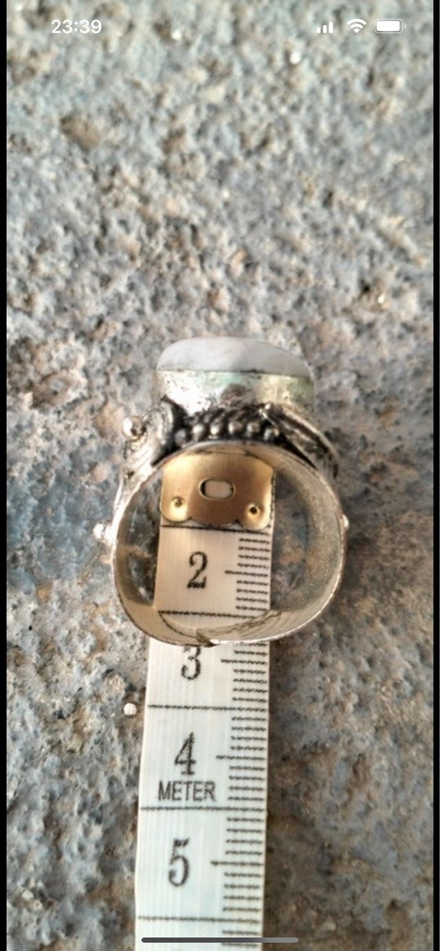 Anillo plata y piedra luna