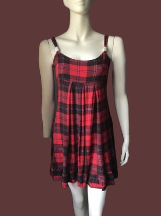 Vestido Estampado a Cuadros