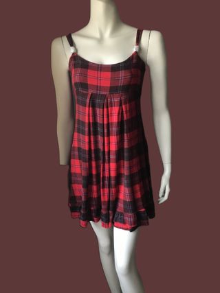 Vestido Estampado a Cuadros