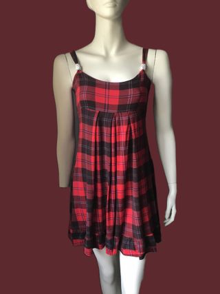 Vestido Estampado a Cuadros