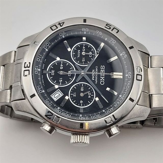 SEIKO GRANDE 6T63 00E0 HOMBRES QUARTZ FECHA