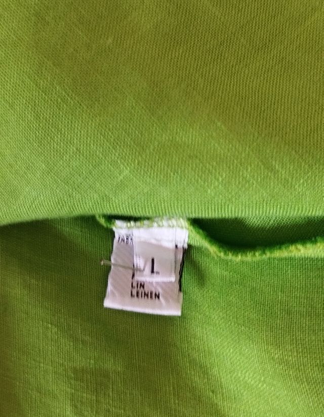 Canotta lunga miniabito 100%lino tg L