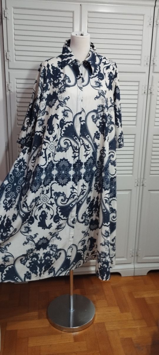 Abito chemisier a trapezio tg unica