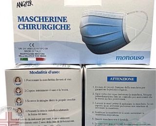 100 mascherine azzurre o nere (certificate)