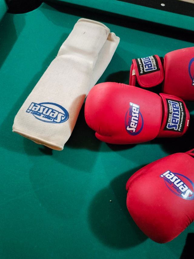 Lote 2 trajesSenshido + guantes +espi 12 y 8 años