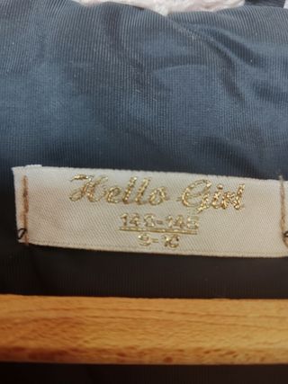 Chaqueta invierno negra niña 9-10 años