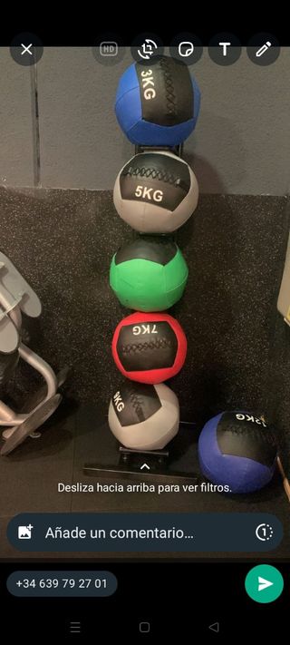 Soporte balones medicinales
