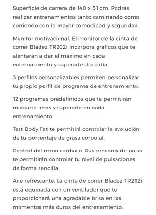 Cinta de correr