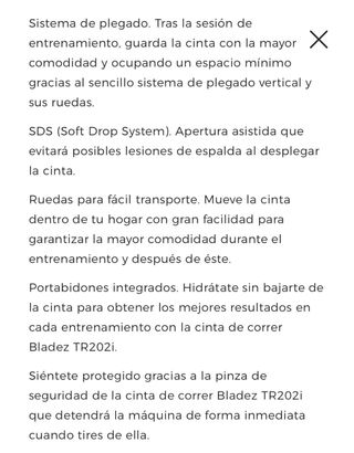 Cinta de correr