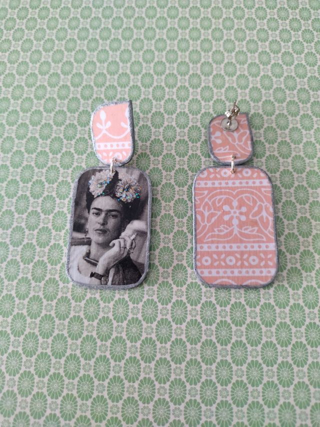 PENDIENTES HECHOS A MANO FRIDA
