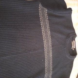 Jersey azul grueso talla M