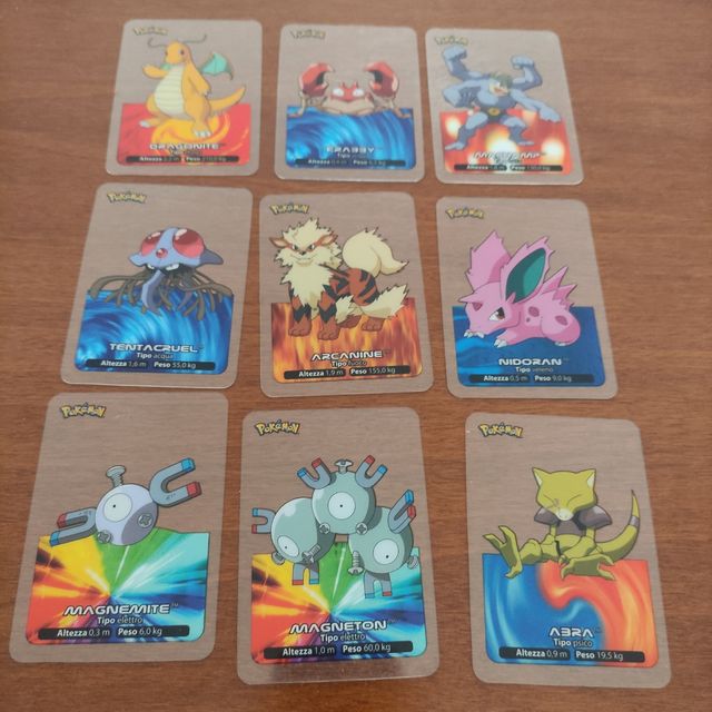 Lamin cards pokemon 2004-2005 edibas