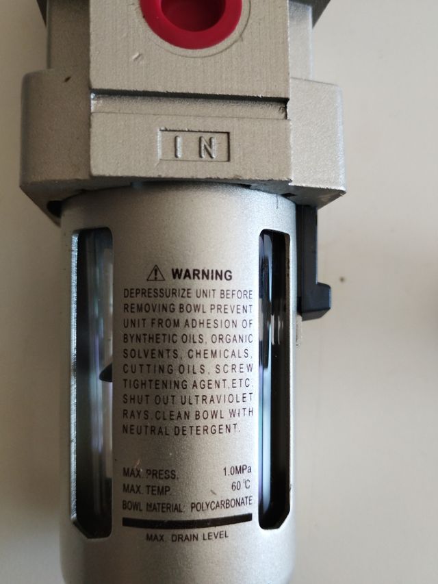 Filtro regulador de presión