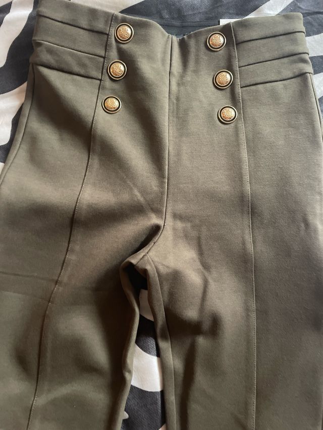 Leggings Zara verde militar
