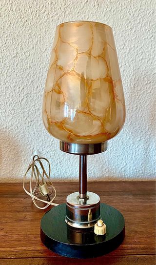 Antigua lámpara italiana diseño cristal soplado