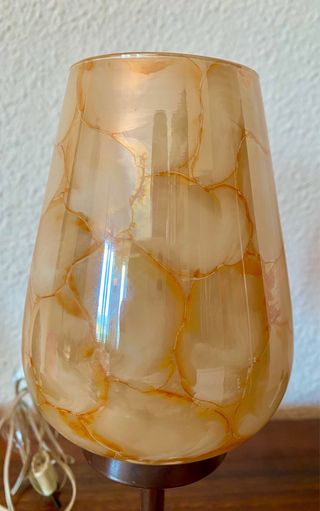 Antigua lámpara italiana diseño cristal soplado