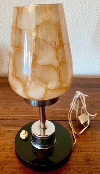 Antigua lámpara italiana diseño cristal soplado
