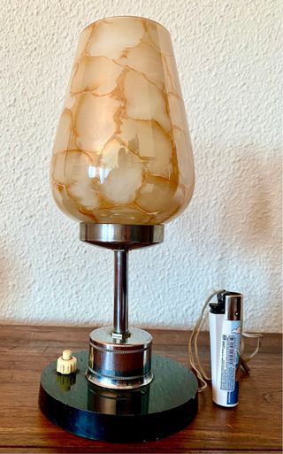 Antigua lámpara italiana diseño cristal soplado
