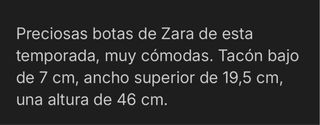 Botas altas, color negro muy cómodas
