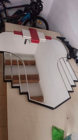 Espejo pinta mediaval