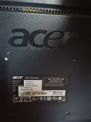 Pantalla de ordenador.