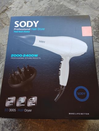 Phon professionale sody hair Dryer con diffusore