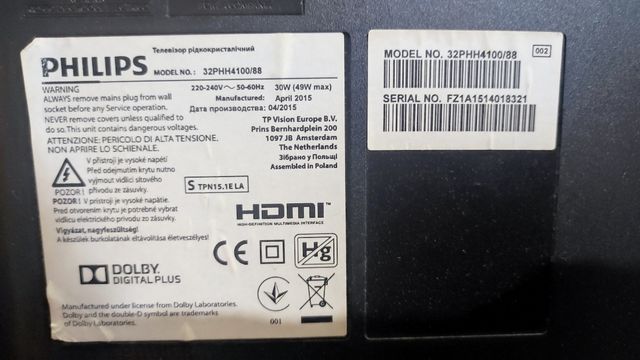 Placa T-Con 32/37 ROW2.1