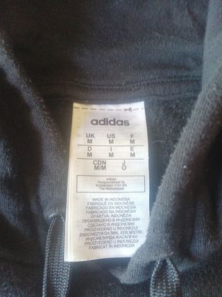 Sudadera Adidas blanca y negra