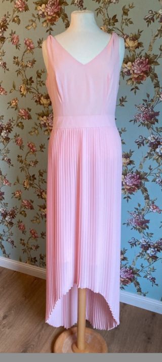 Vestido fiesta, graduación rosa, Talla 40
