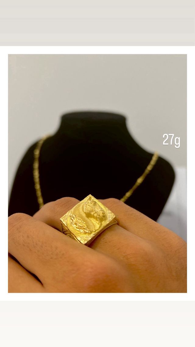 Anillo Caballo Oro 18k NUEVO