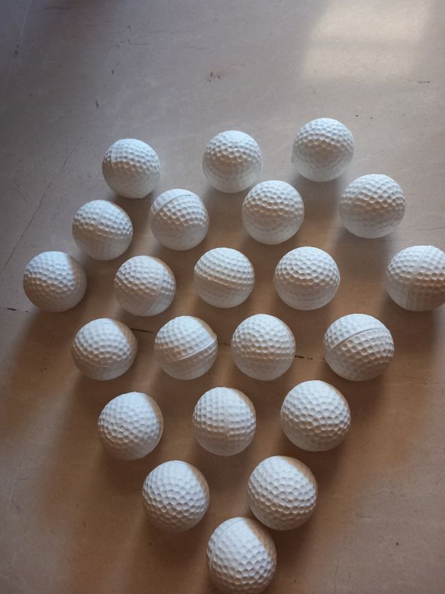 Lote bolas golf de espuma