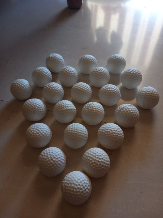 Lote bolas golf de espuma