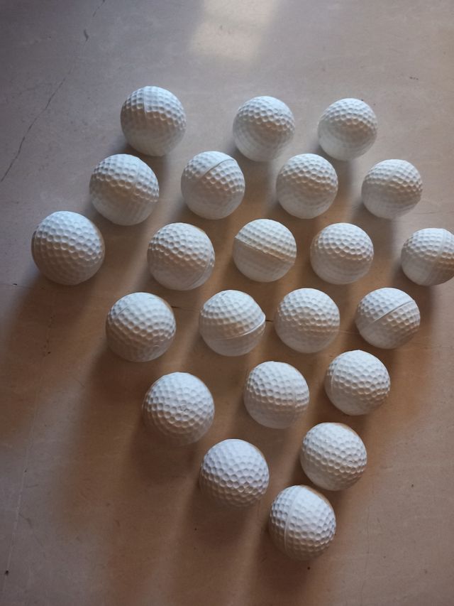 Lote bolas golf de espuma