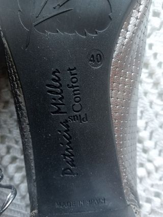 Zapatos piel plata