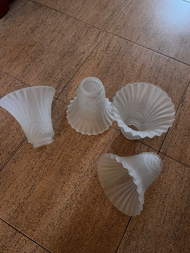 Apliques luces ventilador techo. Unidad.