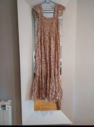 Vestido midi flores