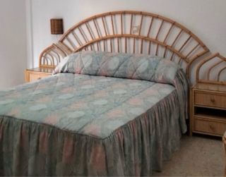 Dormitorio matrimonio mimbre