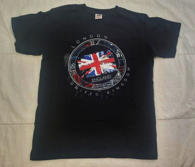 Camiseta negra London England
