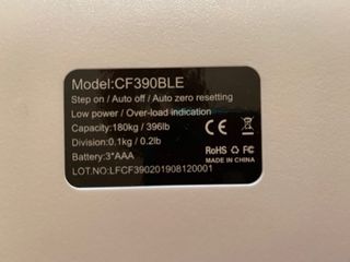 Báscula personal Adoric cf390ble blanco