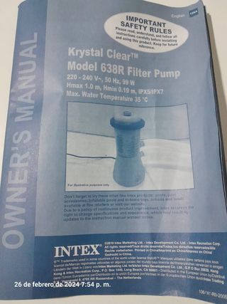 Piscina INTEX redonda (3 metros)