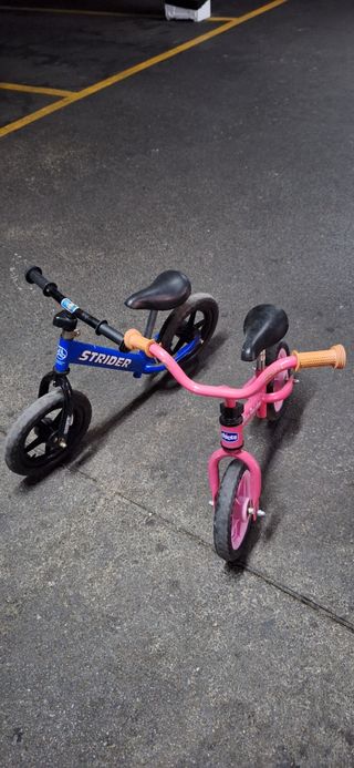 Bicis sin pedales y barra aprendizaje 