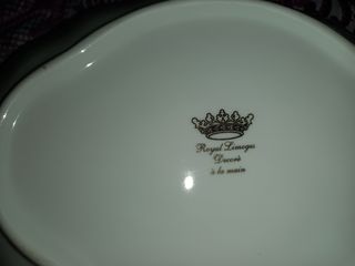 Porta bonbon in Limoges bianco e argento