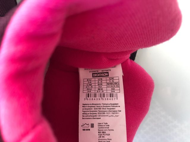 botas nieve sin uso talla 34-35