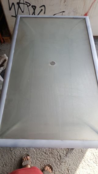 MESA DE CRISTAL, TERRAZA, JARDÍN, ESTERIOR