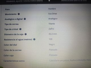 Reloj Citizen Eco Drive