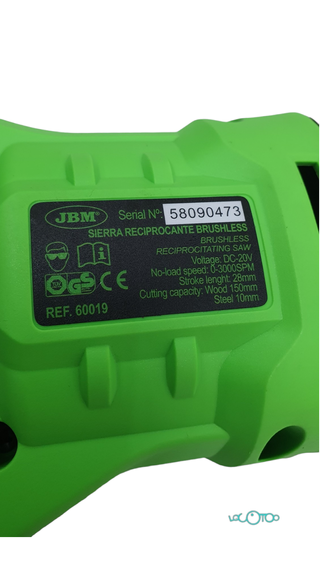 Sierra Sable A Batería JBM Sierra Brushless