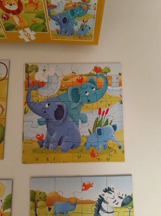 4 Puzzles Progressive infantil 