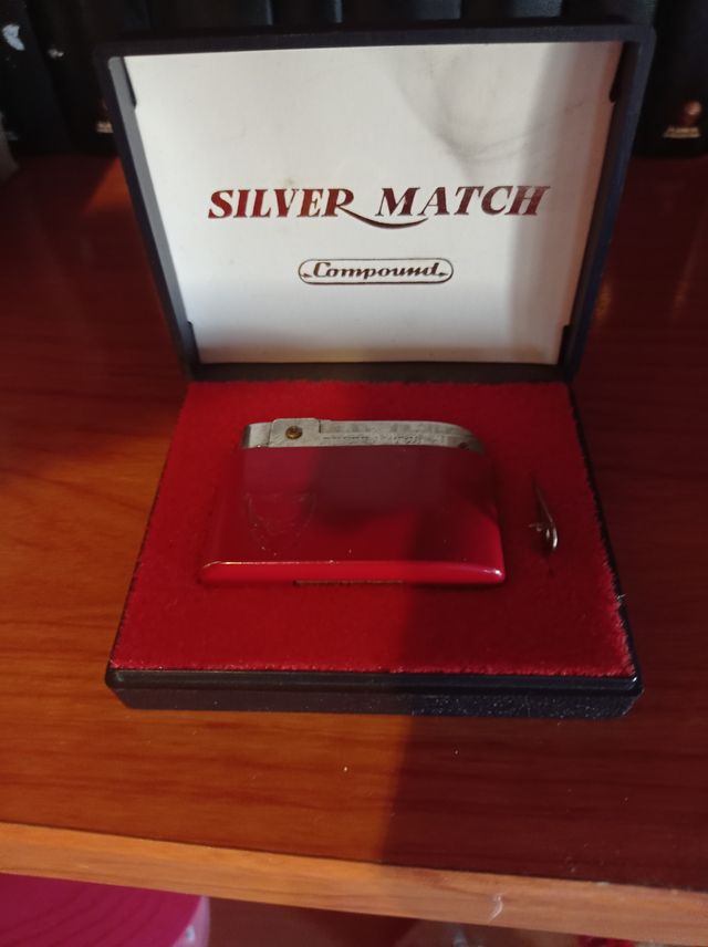mechero silver match