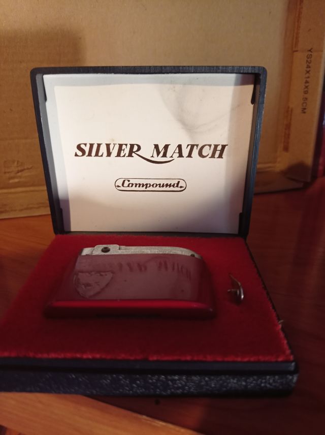 mechero silver match