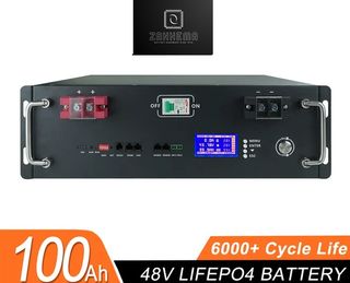 PACCO BATTERIA LITIO 48V 100Ah 5KWh LIFEPO4 RACK